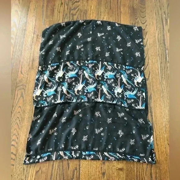 American Eagle Vintage Infinity Scarf w/ Peacock Design - Picture 2 of 10